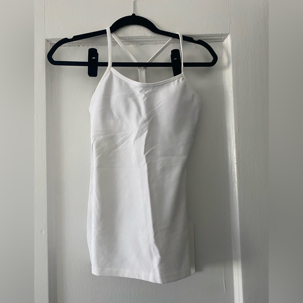 Lululemon NWT Power Y Longline Tank - White Size 4